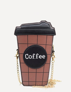 Womens Coffee cup Shoulder strap bag