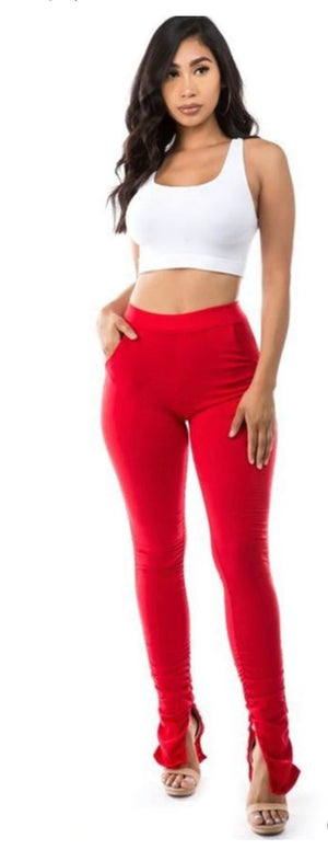 “Popping” Pants in Red