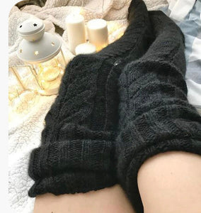 Cozy Thigh High Knit Socks